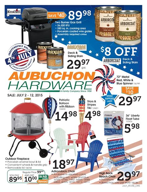 aubuchon hardware flyer.